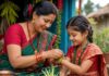 तिउरी लाइदिन् आमाले …..