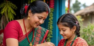 तिउरी लाइदिन् आमाले …..