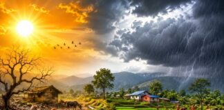 मध्य वर्षा ऋतुको अवस्था