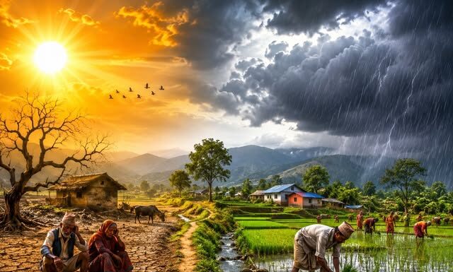 मध्य वर्षा ऋतुको अवस्था